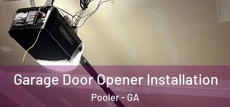  Garage Door Opener Installation Pooler - GA