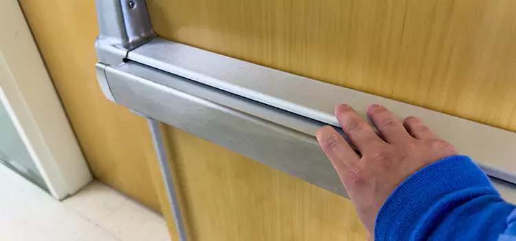 Installing a Push Bar on a Door Pooler